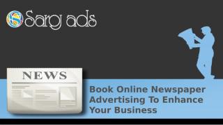 Online Newspaper Advertising Services in India, Chennai, Delhi, Bangalore, Hyderabad.pptx