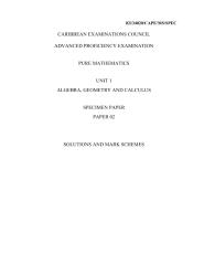 2013 Specimen Paper Unit 1 Paper 2 Mark Scheme.pdf