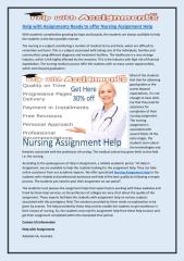 Help with Assignments Ready to offer Nursing Assignment Help.pdf